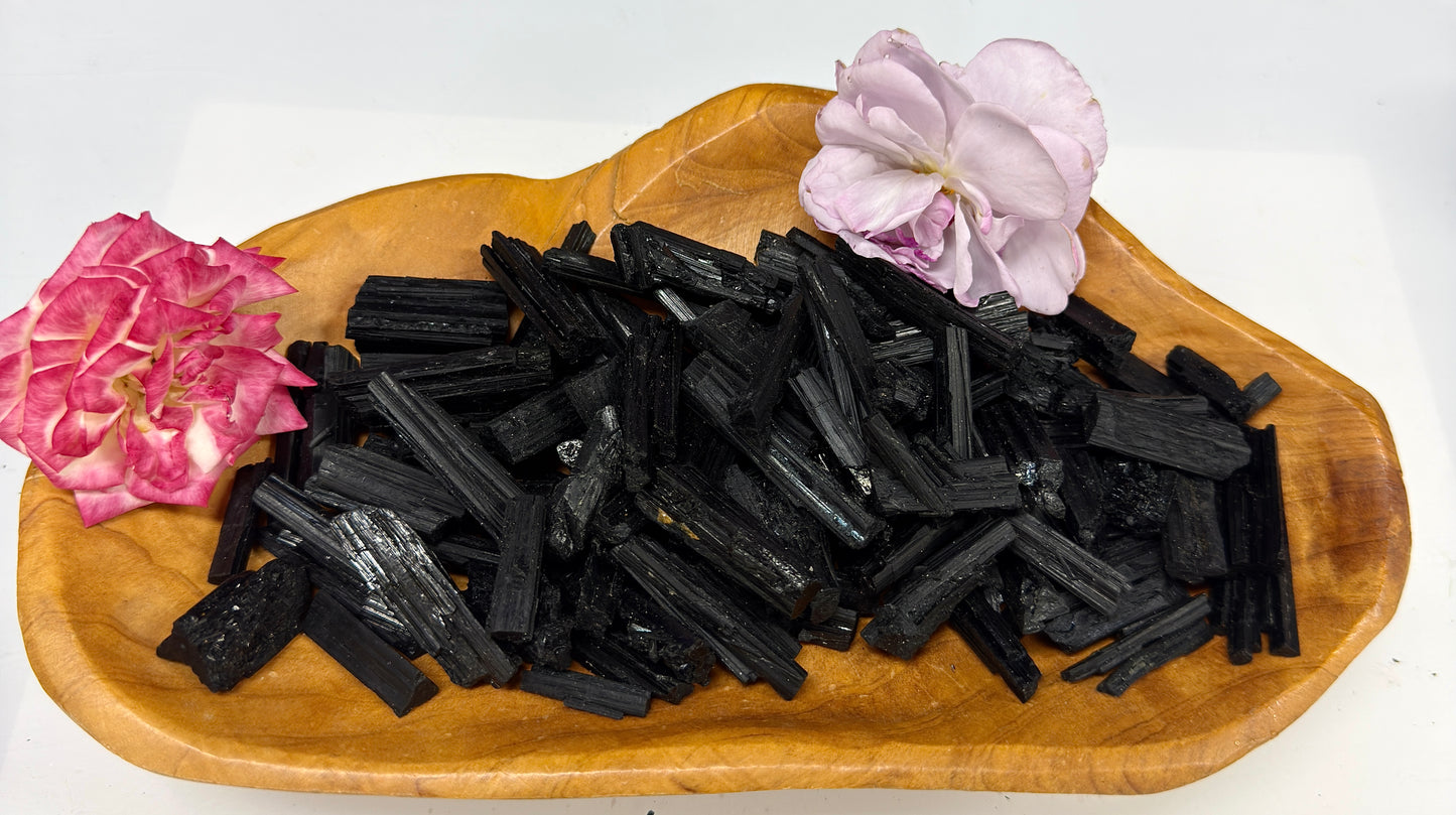 Wholesale Lot 1 lb Natural Black Tourmaline Schorl Crystal Rough