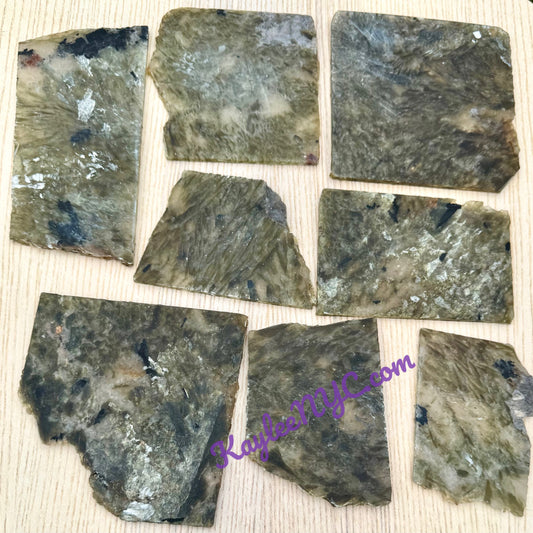 4 lbs Natural Green Lepidolite Mica Slabs