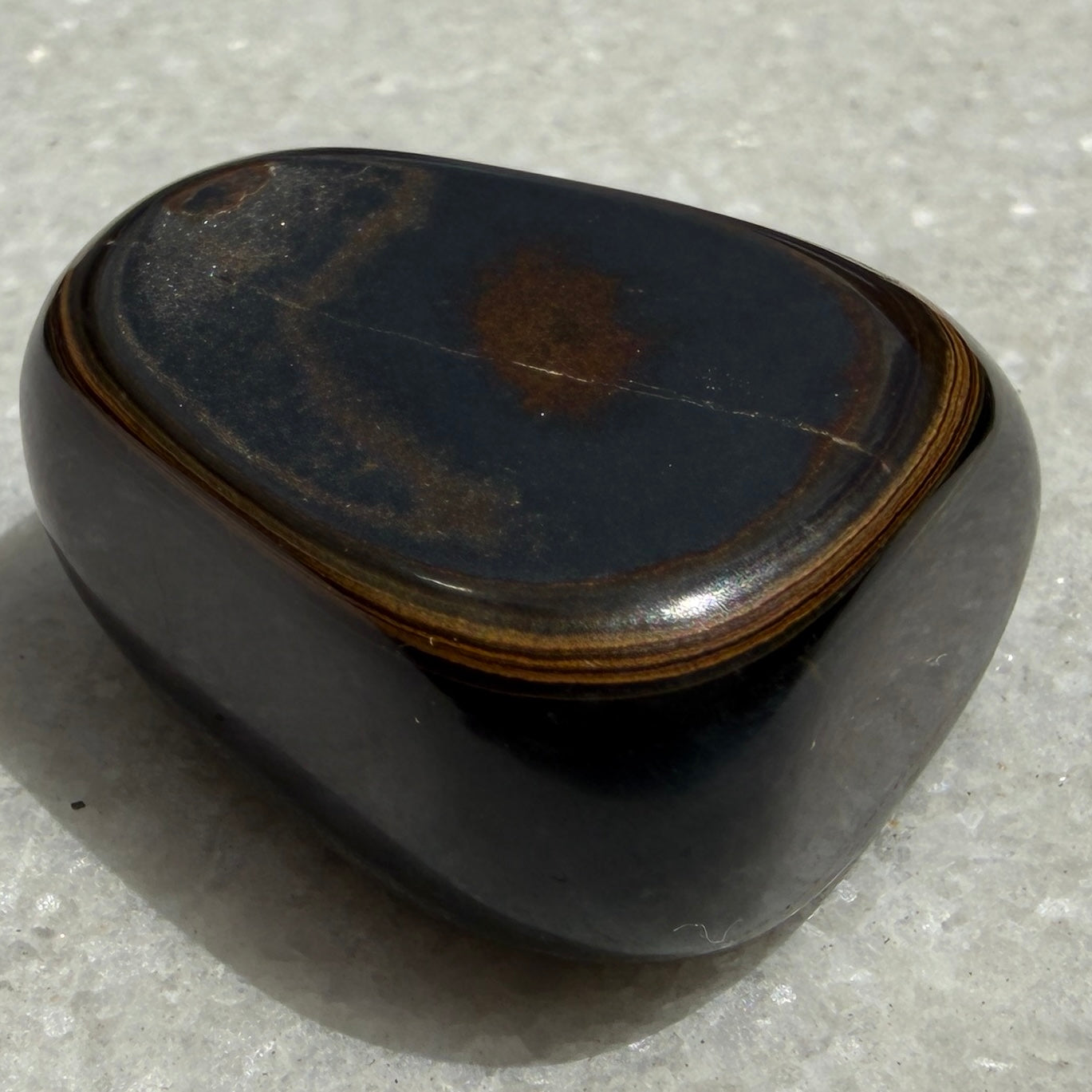 2 lbs Natural Blue Tiger Eye Tumble