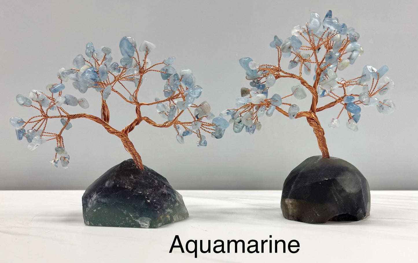 Wholesale Lot 7Pcs Bonsai Tree with Fluorite Crystal Base