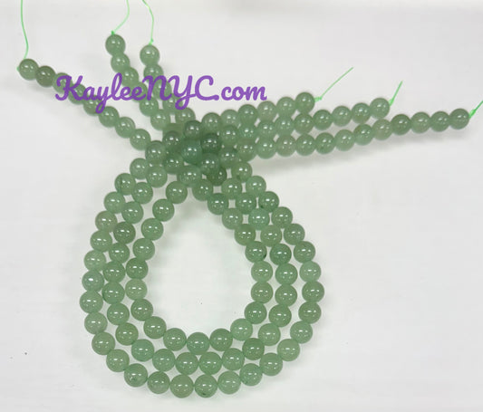 3 strands 8mm Natural Bloodstone Beads