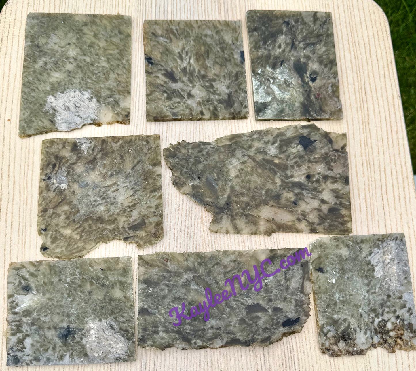 4 lbs Natural Green Lepidolite Mica Slabs