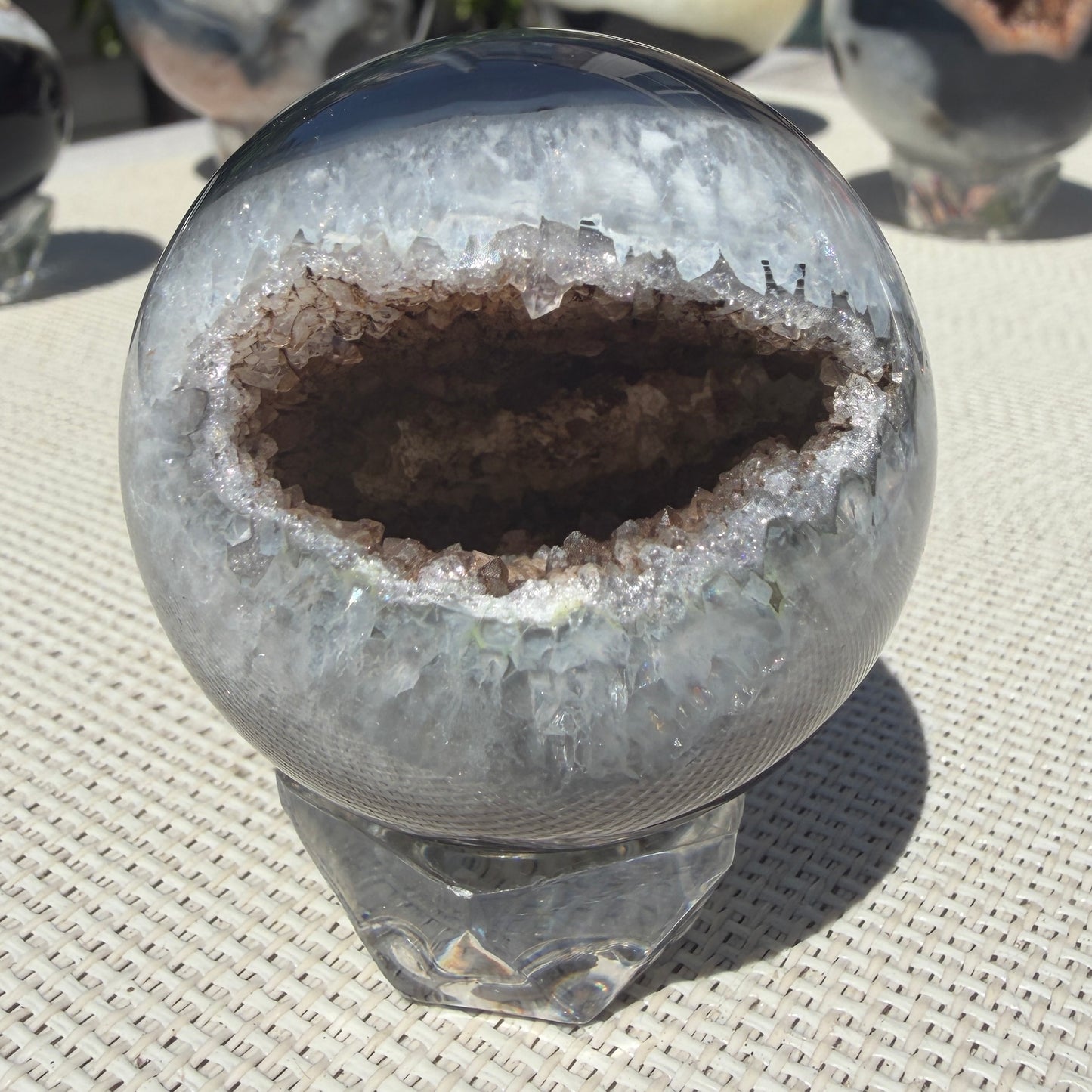 Wholesale Lot – 3 lbs Natural Druzy Onyx Spheres – 5 to 6 PCS