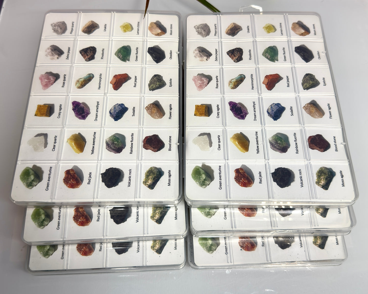 Wholesale Lot 6 boxes Natural rough Crystal set Healing Energy