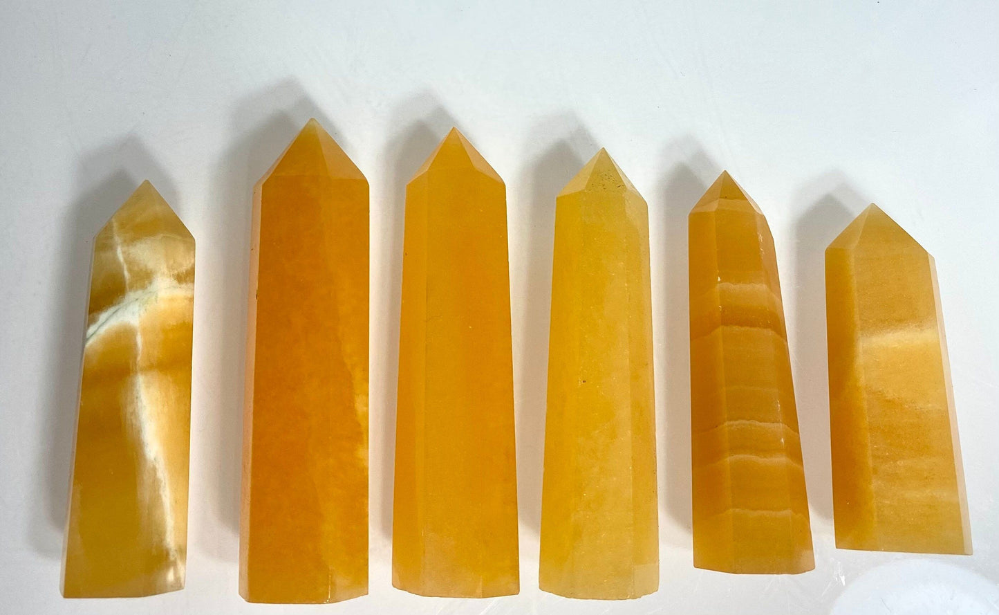 Wholesale Lot 1 Lb Natural Mexican Calcite Obelisk Tower Point Crystal Healing