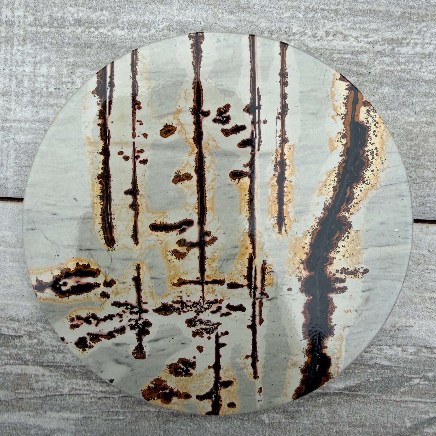 Wholesale Lot 4 pcs Natural Picture Jasper Slab with stand Crystal Healing Energy