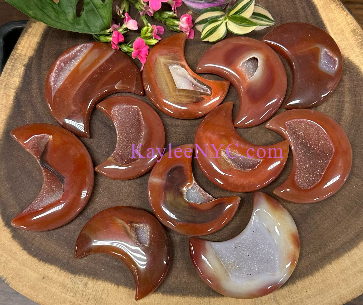Wholesale Lot 1 lb Natural Carnelian Crystal Moon Healing Energy