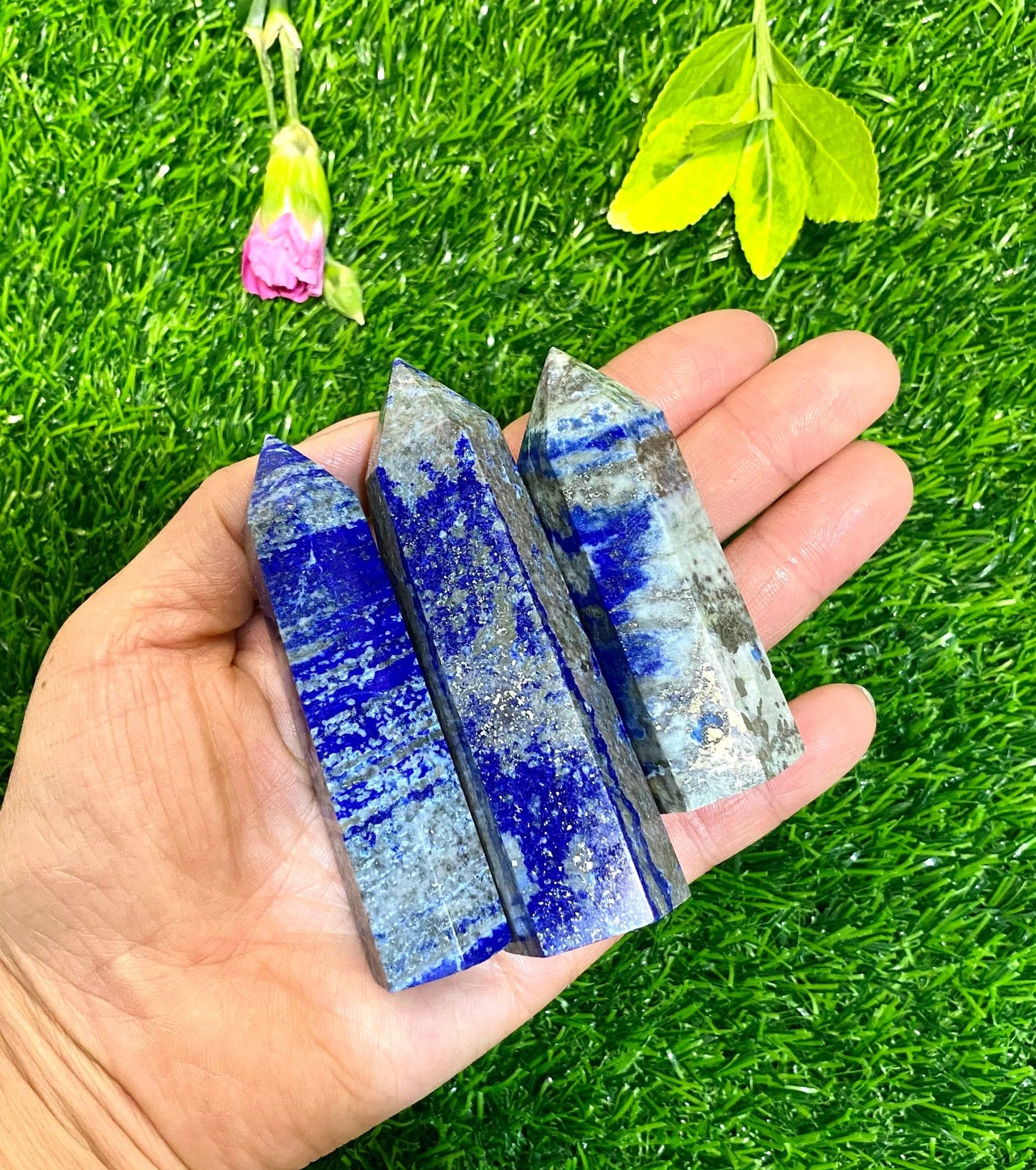 Wholesale Lot 1 Lb Lapis Lazuli Obelisk Tower Point Crystal Natural Energy