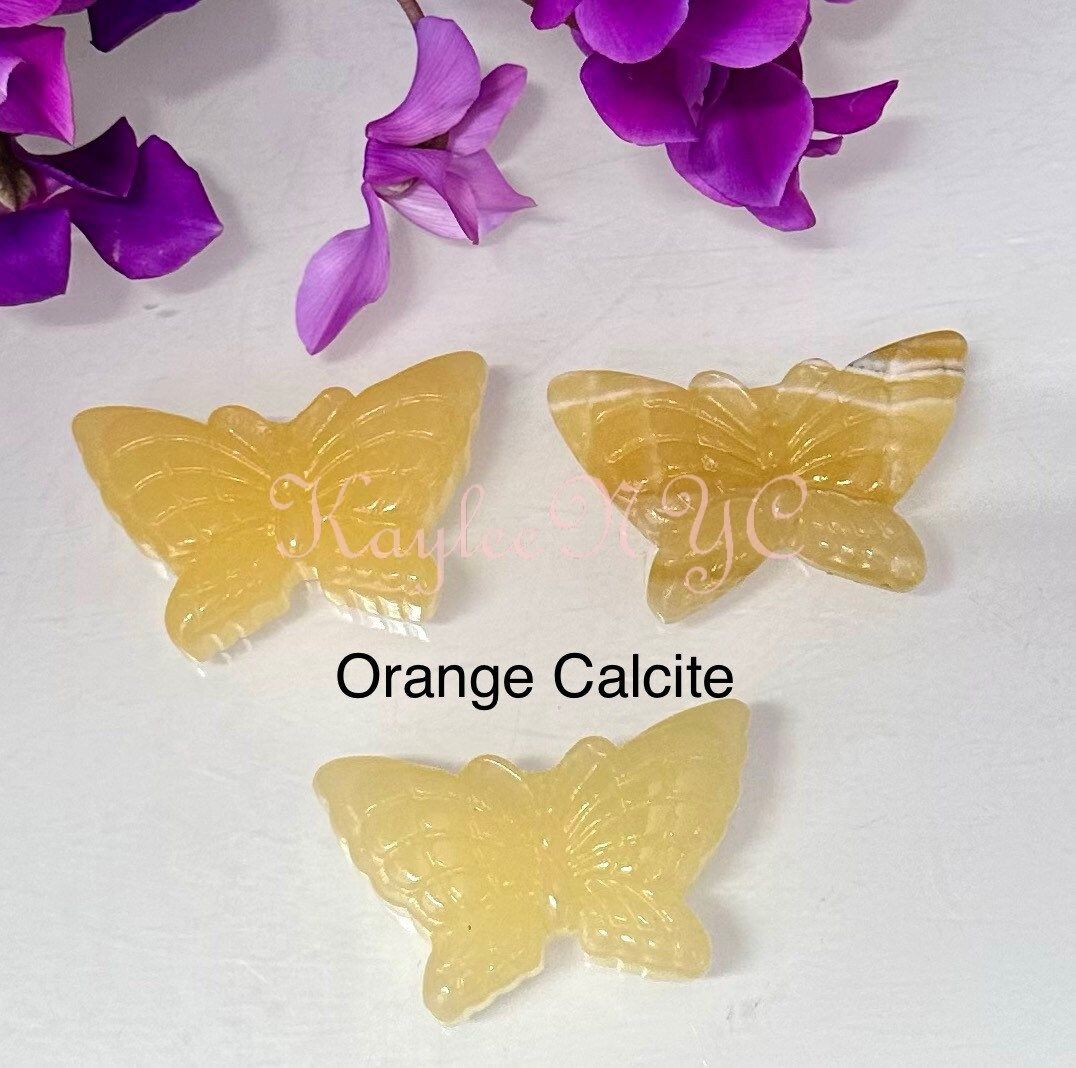 Wholesale Lot 10 PCs Natural Crystal Butterfly Healing Energy