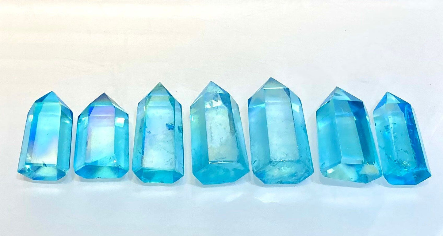 Wholesale Lot 1 lb Angel Aqua Clear Quartz Tower Obelisk Point Wand Crystal Energy Healing