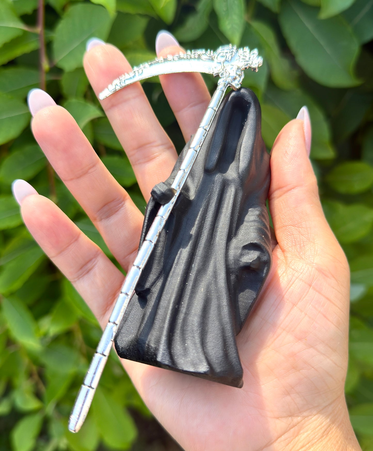 4 PCs 11cm Natural Crystal Grim Reaper Healing Energy