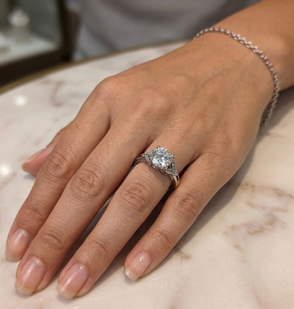 Wholesale Lot 7 Pcs Natural Moissanite Stainless Steel(316) rings
