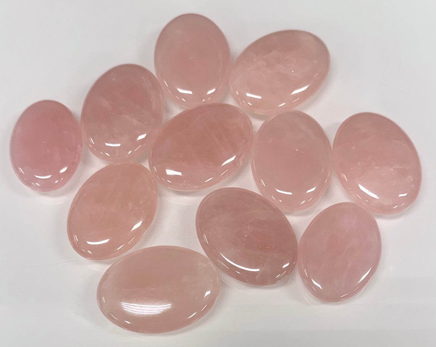 Wholesale Lot 1 lbs Natural Rose Quartz Palm Stones Crystal Natural Energy