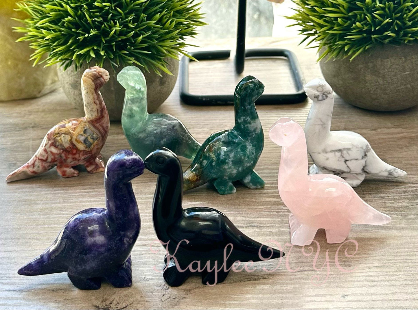 Wholesale Lot 7 PCs Natural mix Crystal Dinosaurs Nice Quality Crystal Healing Energy