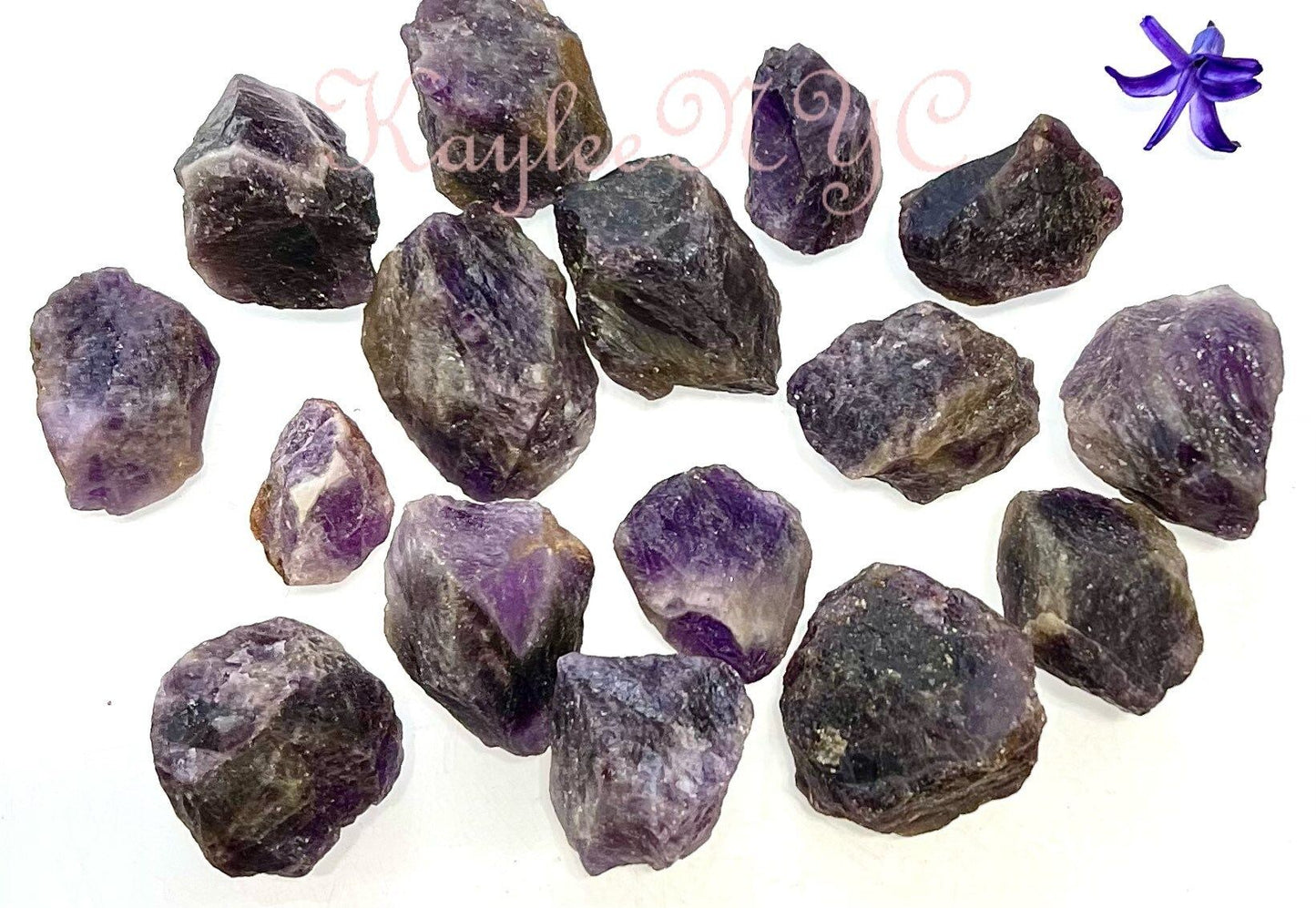 Wholesale Lot 2 Lbs Natural Raw Amethyst Crystal Nice Quality