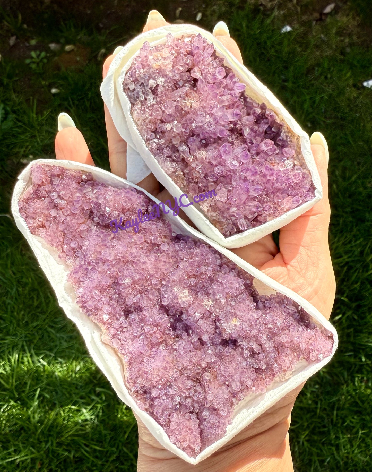Wholesale Lot 2 lb Natural Amethyst Cluster Raw Crystal