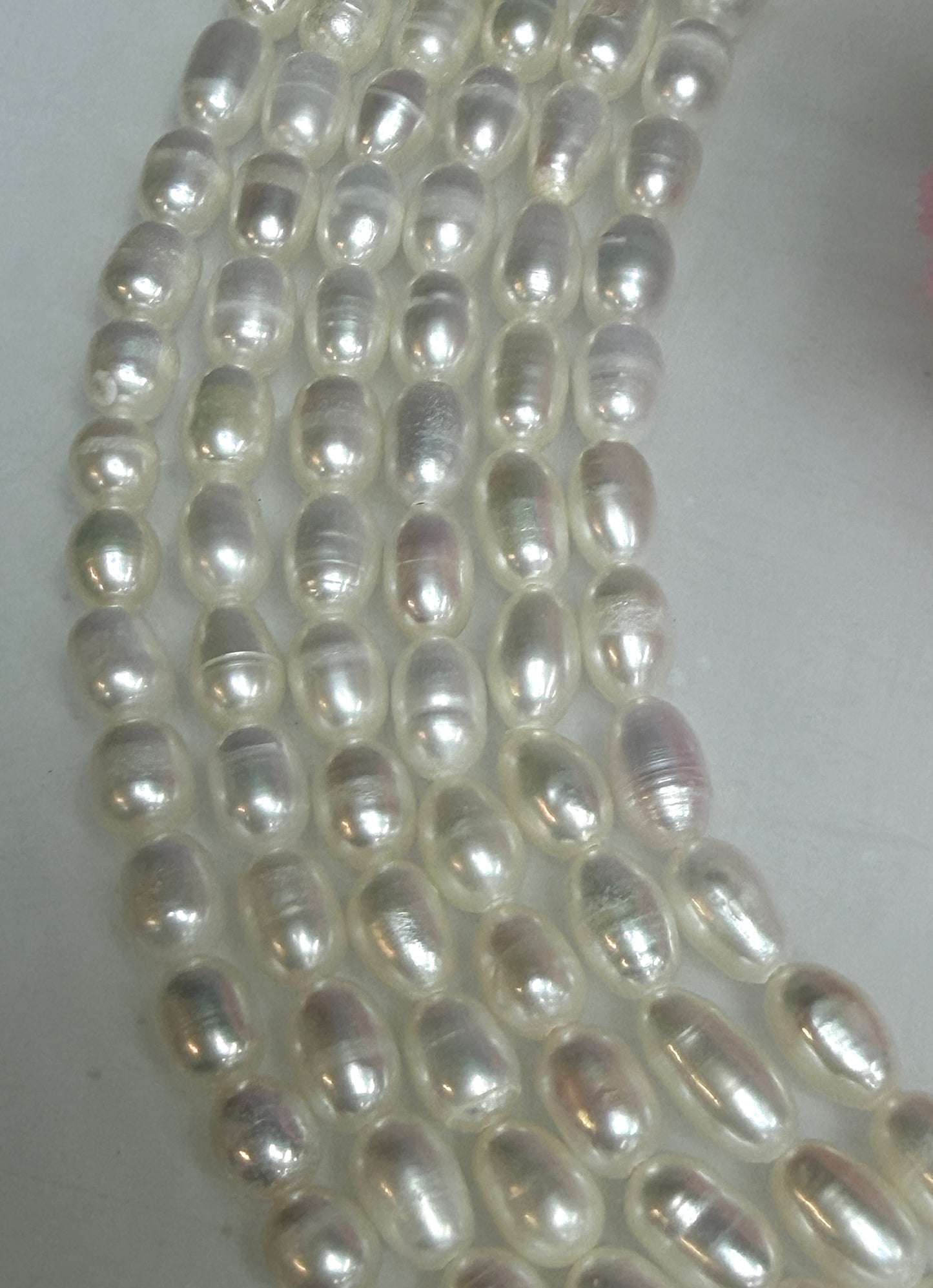6 PCs 6 pcs ~5.5mm Natural Freshwater Pearl Necklace Healing Energy