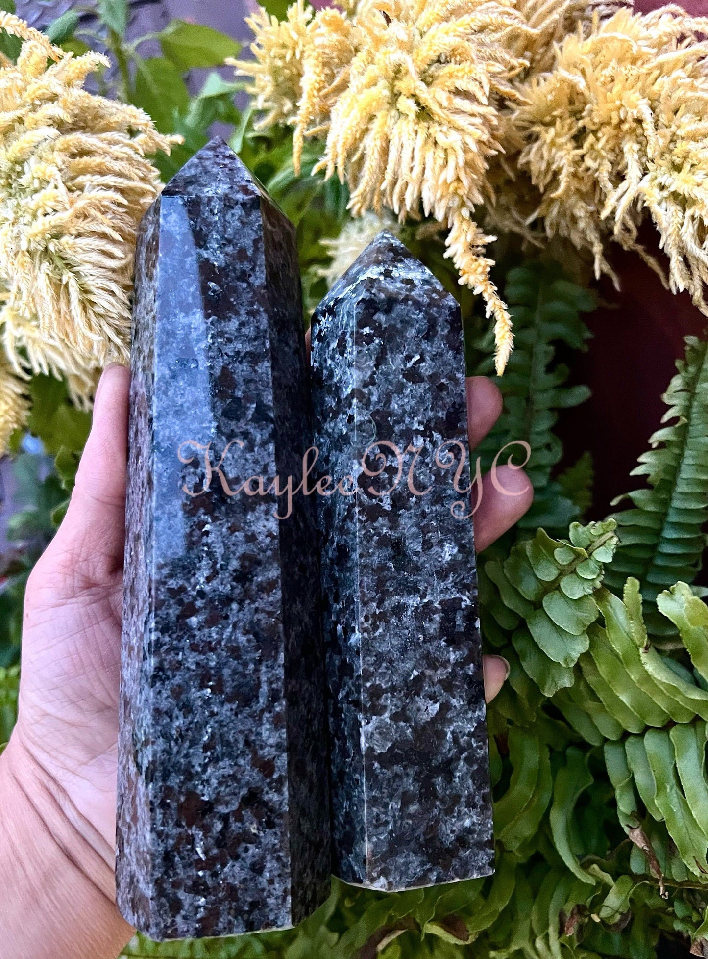 Wholesale Lot 3-4 pcs large Natural Emberlite Aka Yooperlite Obelisk Tower Point Crystal Healing