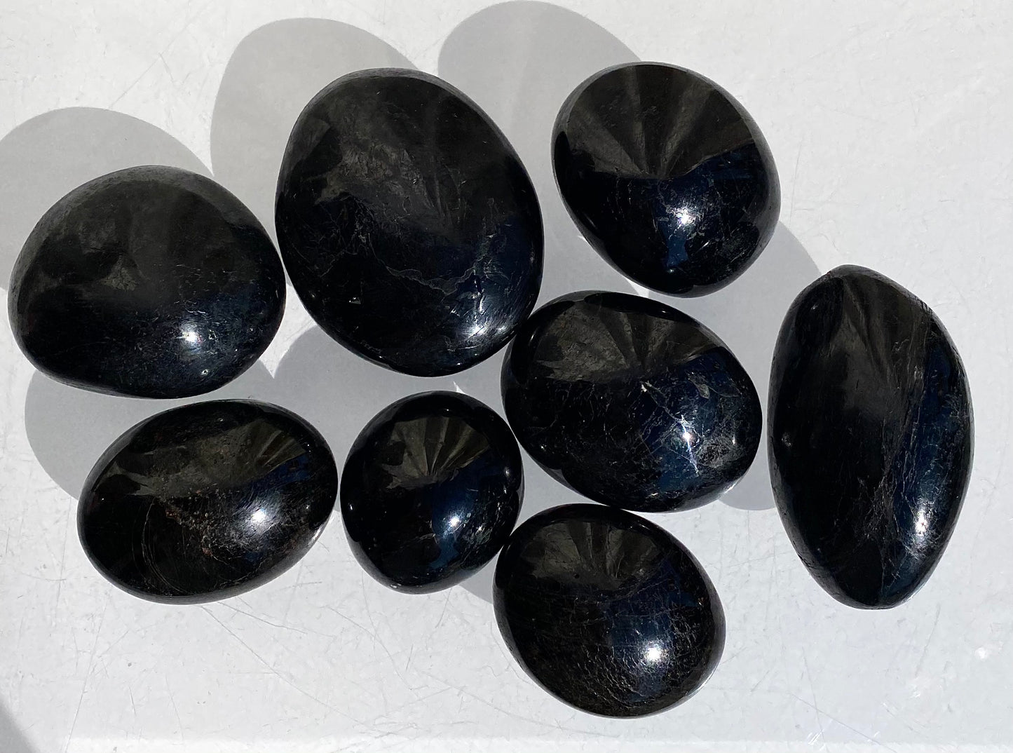 Wholesale 2 Lb Lot Natural Black Tourmaline Palm Stones Crystal Natural Energy