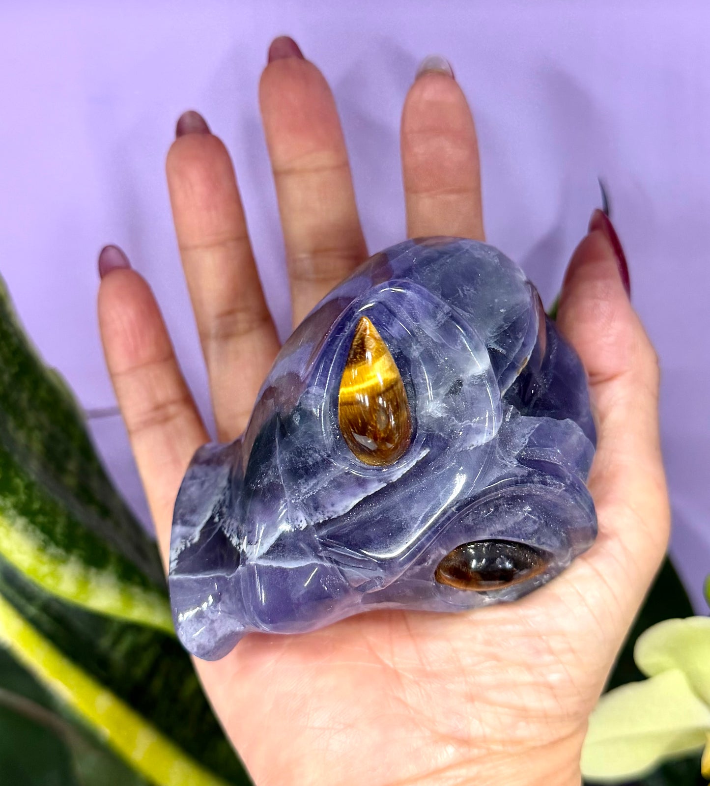 4 PCs Natural Mix Crystal Alien Head 7cm Healing Energy