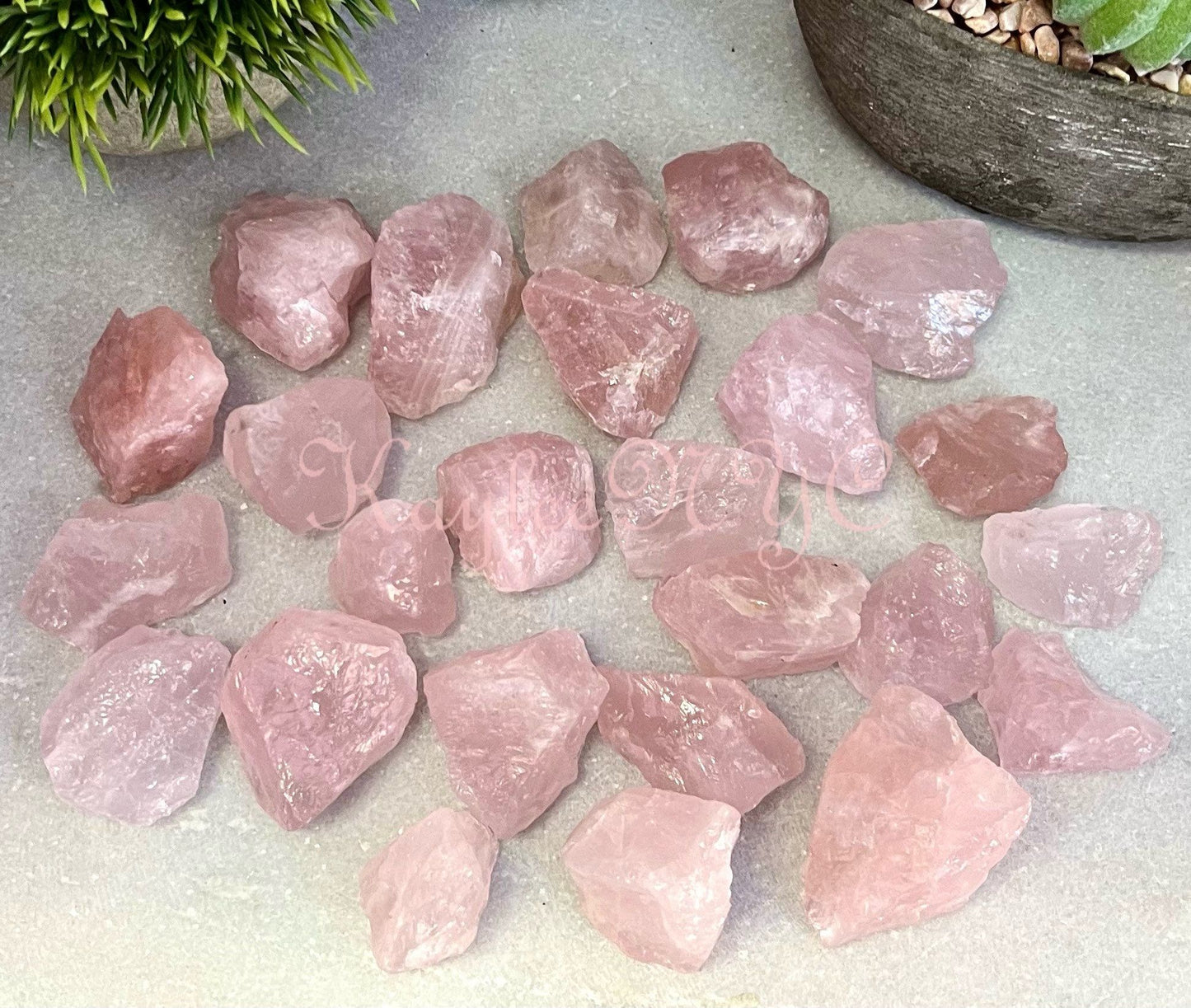 Wholesale Lot 2 Lbs Natural Raw Rose Quartz Crystal Nice Quality