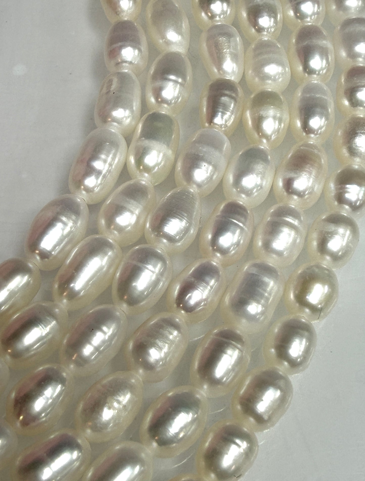 6 PCs 6 pcs ~5.5mm Natural Freshwater Pearl Necklace Healing Energy