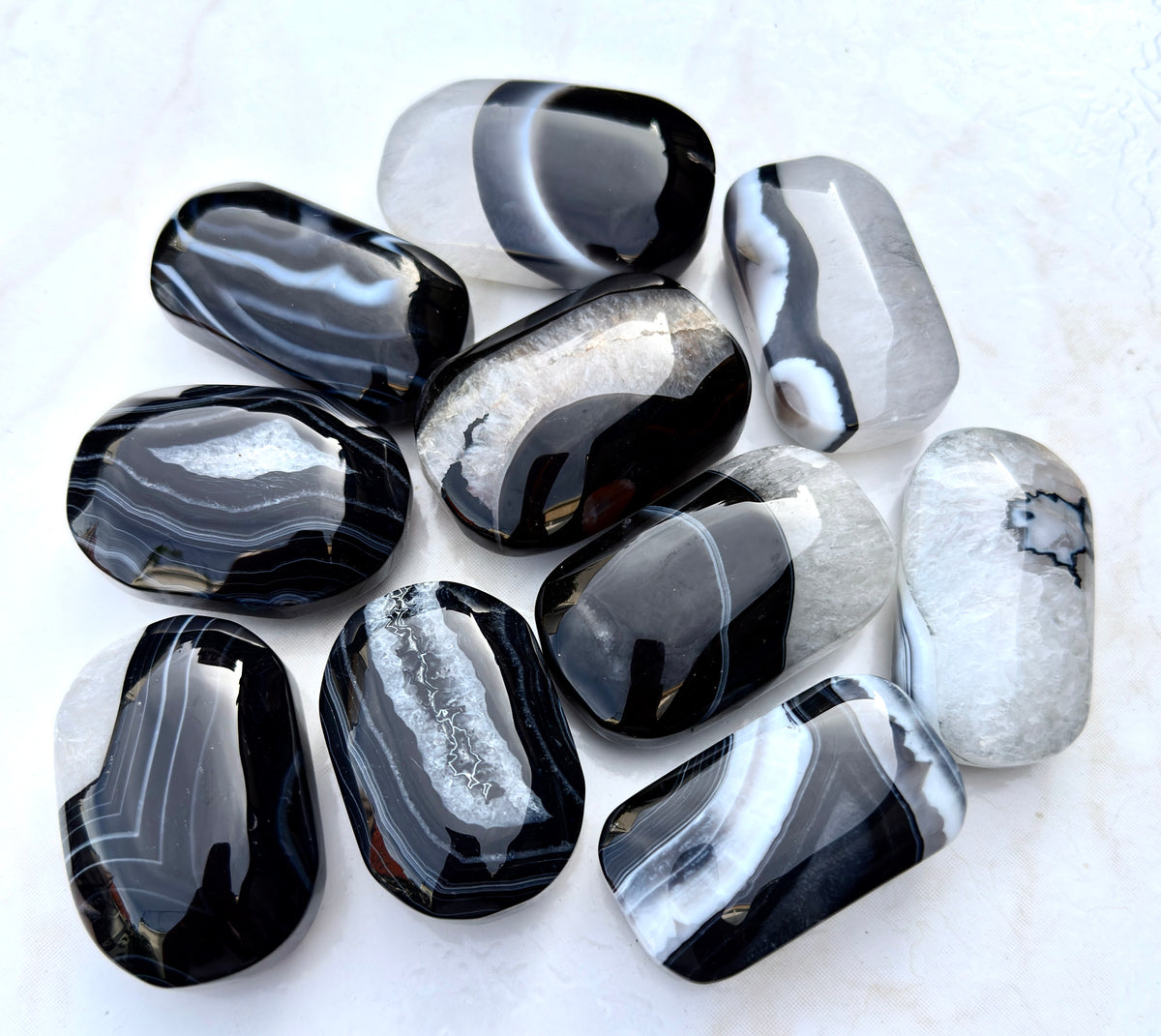 Wholesale 2 Lb Lot Natural Onyx Palm Stones Crystal Energy