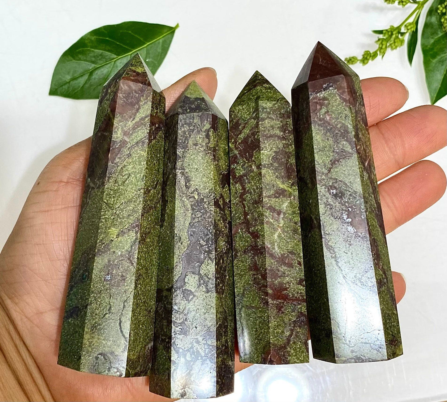 Wholesale Lot 1 Lb Natural Dragon Blood Stone Obelisk Tower Point Crystal Healing Energy