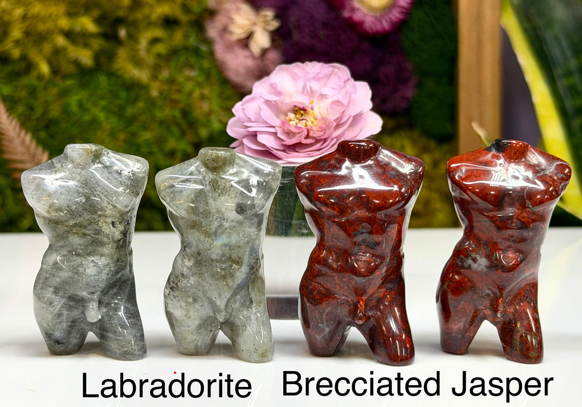 Wholesale Lot 6 Pcs 5cm Natural Mixed Crystals Male Model Healing Energy