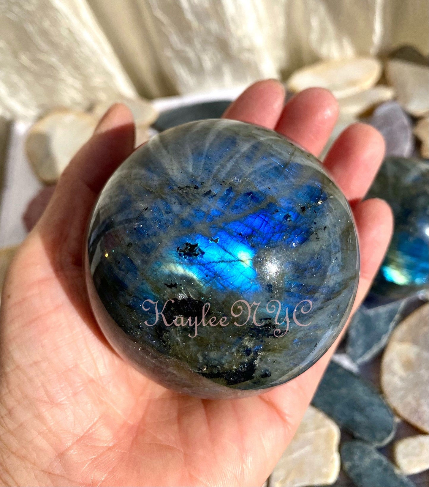 Wholesale Lot 3-5Pcs Natural Labradorite Sphere Crystal Ball Nice Quality healing energy