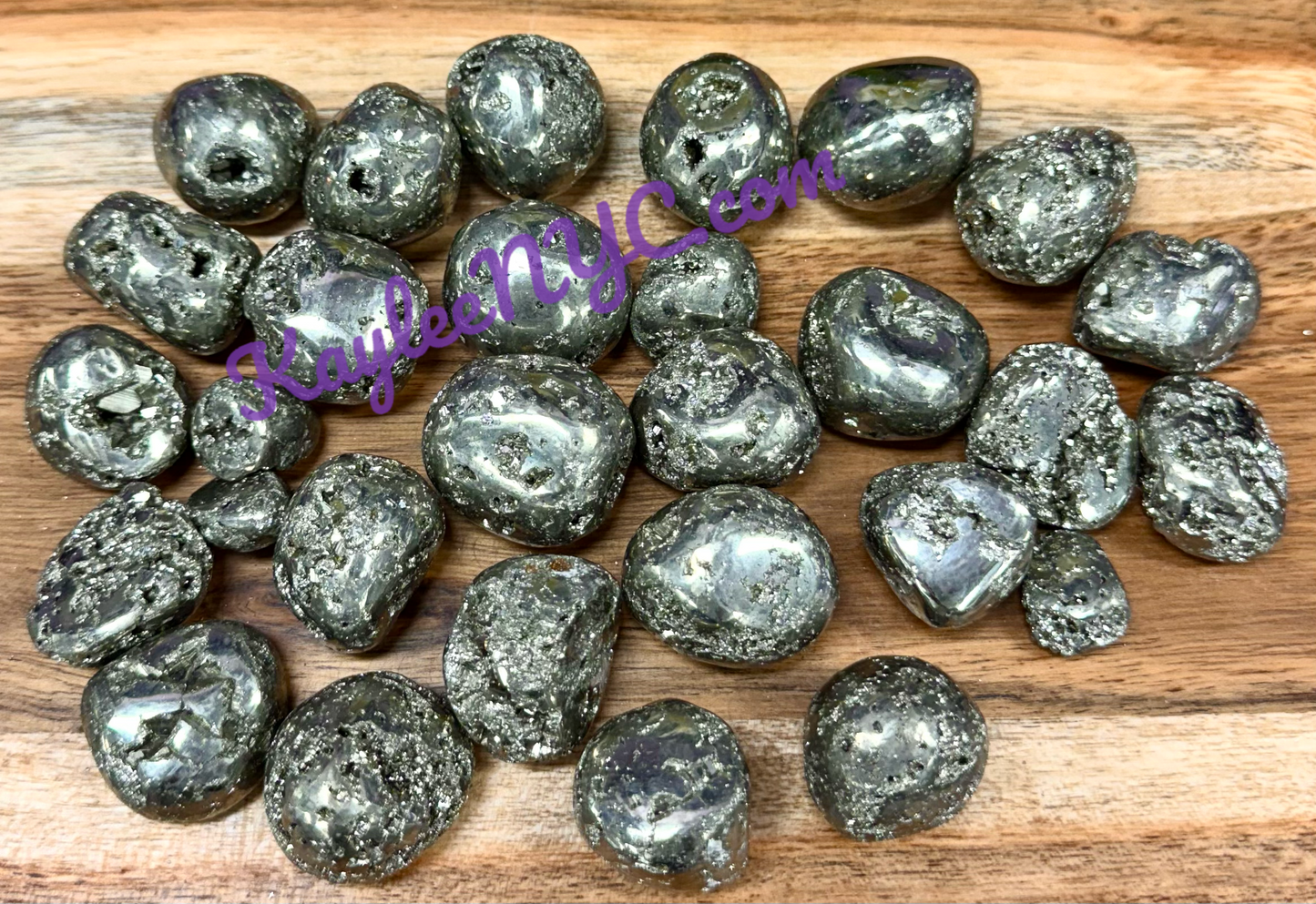 Wholesale Lot 2 Lbs Natural Pyrite Tumble Healing Energy
