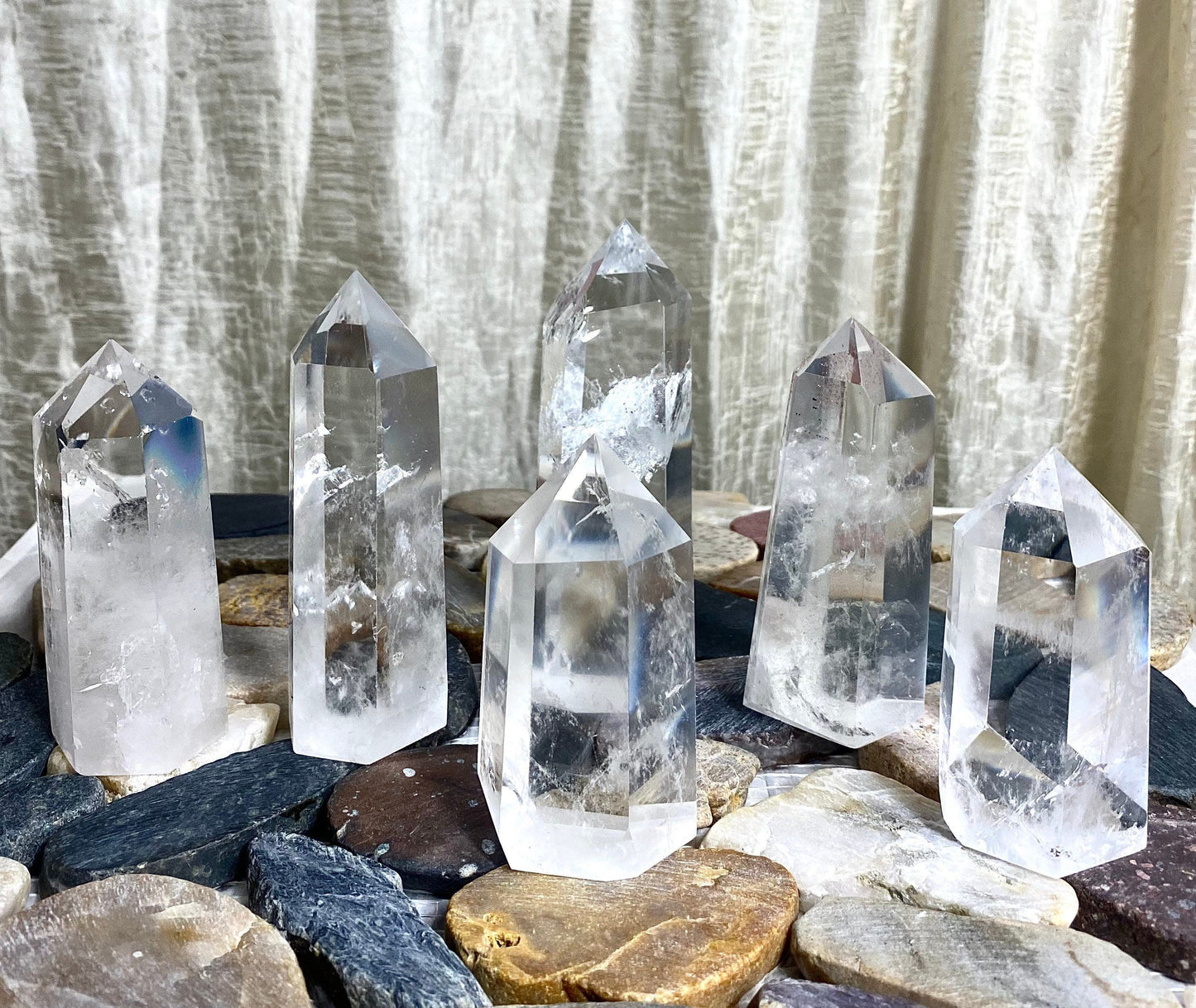 Wholesale Lot 2 lbs Clear Quartz Obelisk Tower Point Crystal Natural Energy