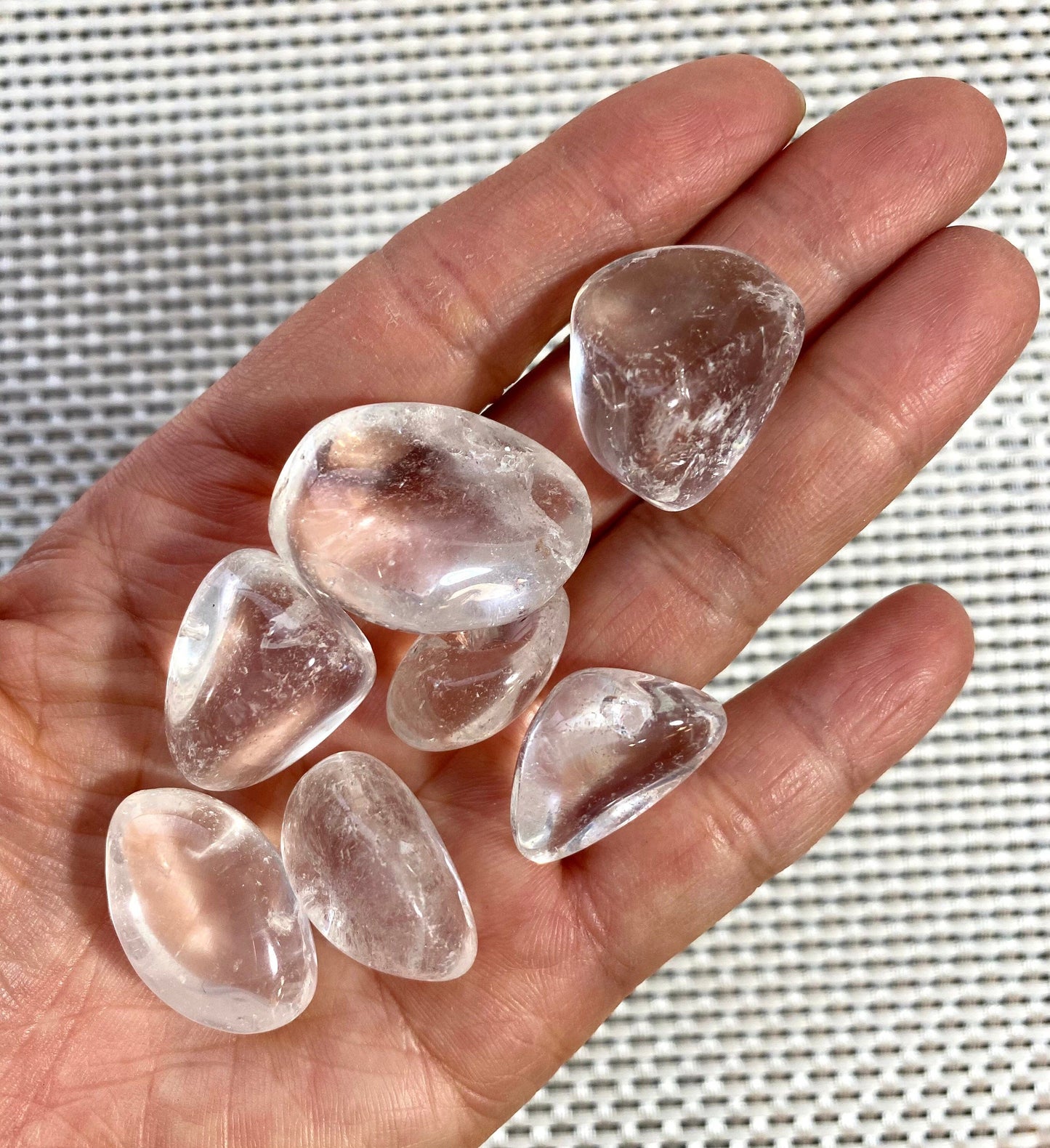 Wholesale Lot 2 Lbs Natural Clear Quartz Tumble Healing Energy Nice Quality