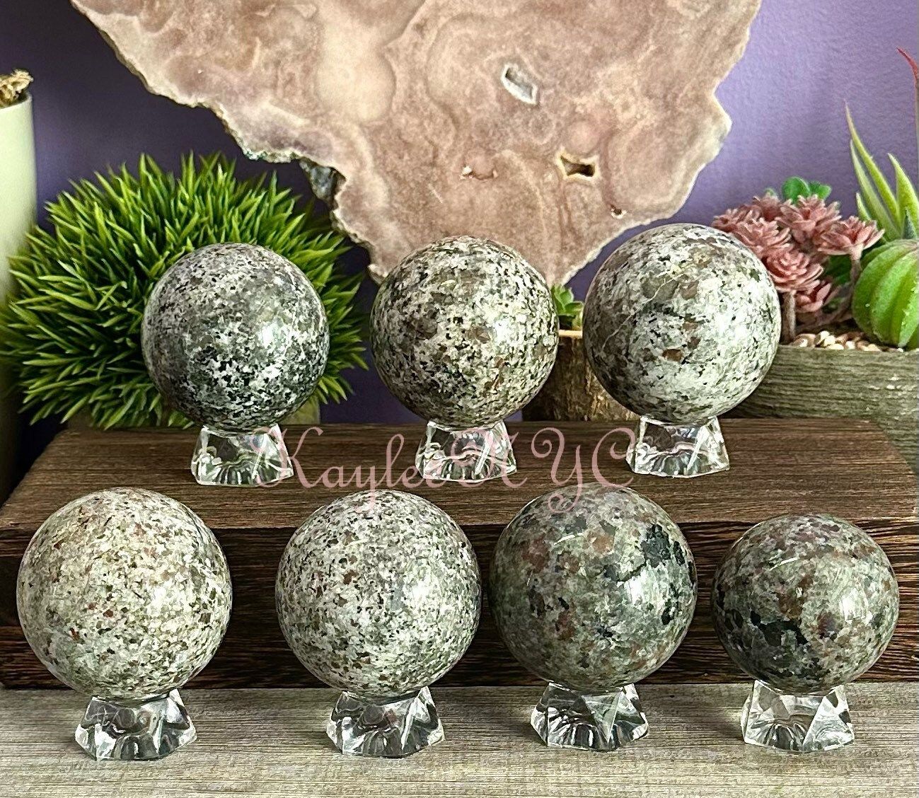 Wholesale Lot 7 pcs Natural Emberlite Aka Yooperlite Crystal Spheres Healing