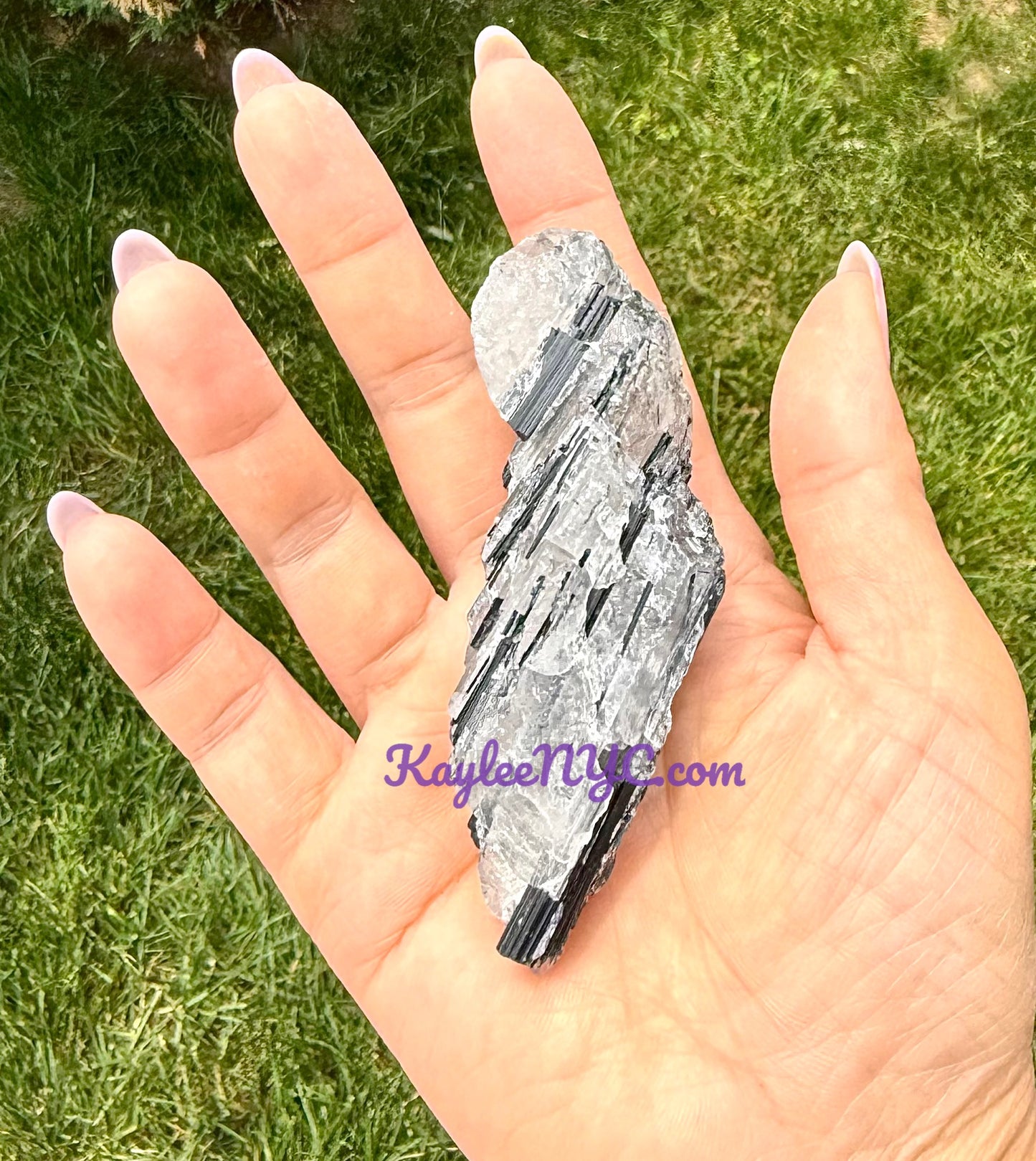 4 lbs Natural Tourmalinated Quartz Rough Crystals Healing Energy