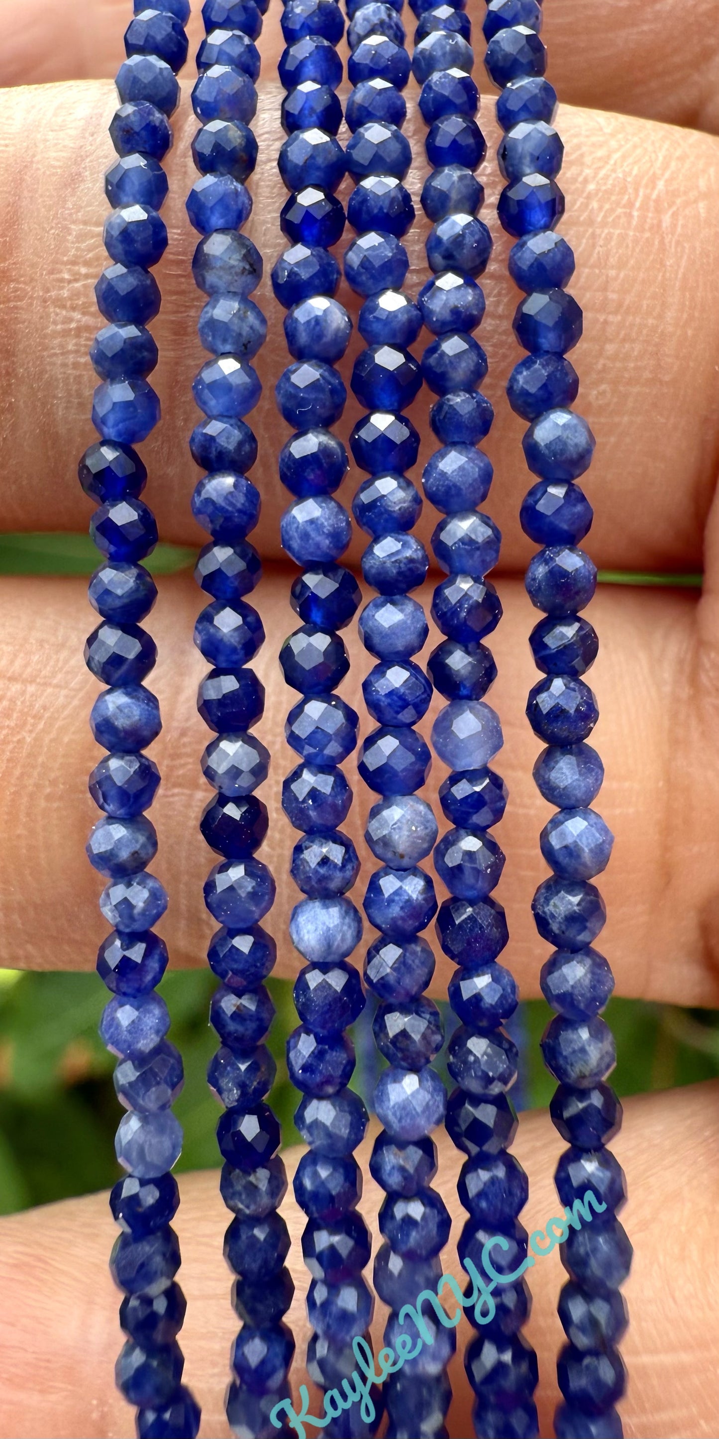 6 PCs 2mm Natural Sodalite Necklaces