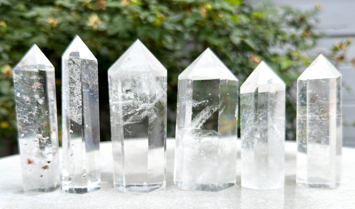 Wholesale Lot 2 lbs Clear Quartz Obelisk Tower Point Crystal Natural Energy