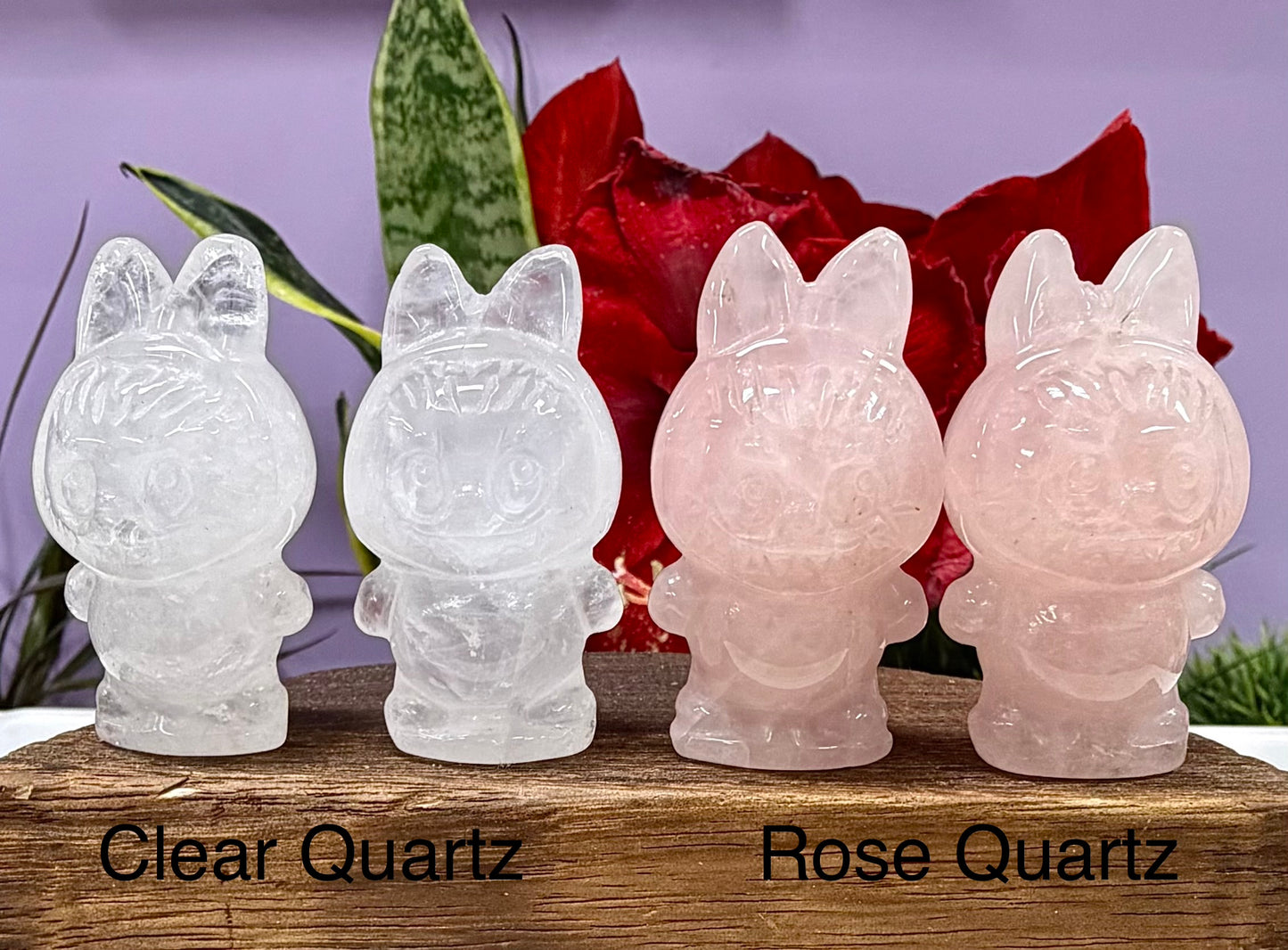 6 PCs Natural Crystals Gremlin Monster Lafufu Healing Energy