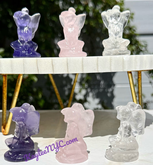 6 PCs 5cm Natural Mix Crystals Fairy healing energy