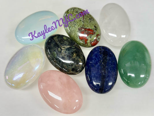 Wholesale Lot 8 pcs Natural Crystals Palm Stones Crystal Healing Energy