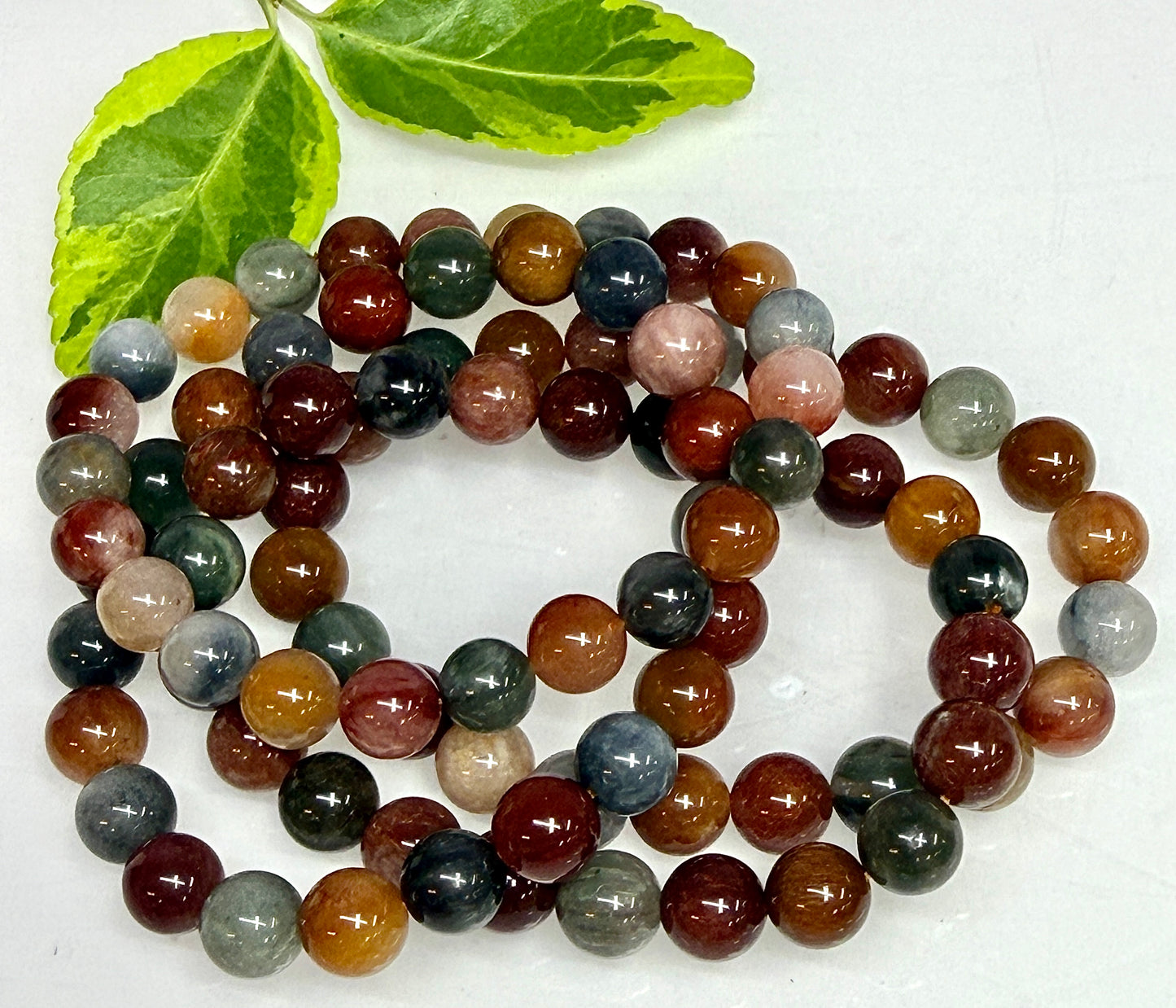 Wholesale 4 Pcs Natural Amphibole Quartz 8-10mm Crystal Healing Stretch Bracelet