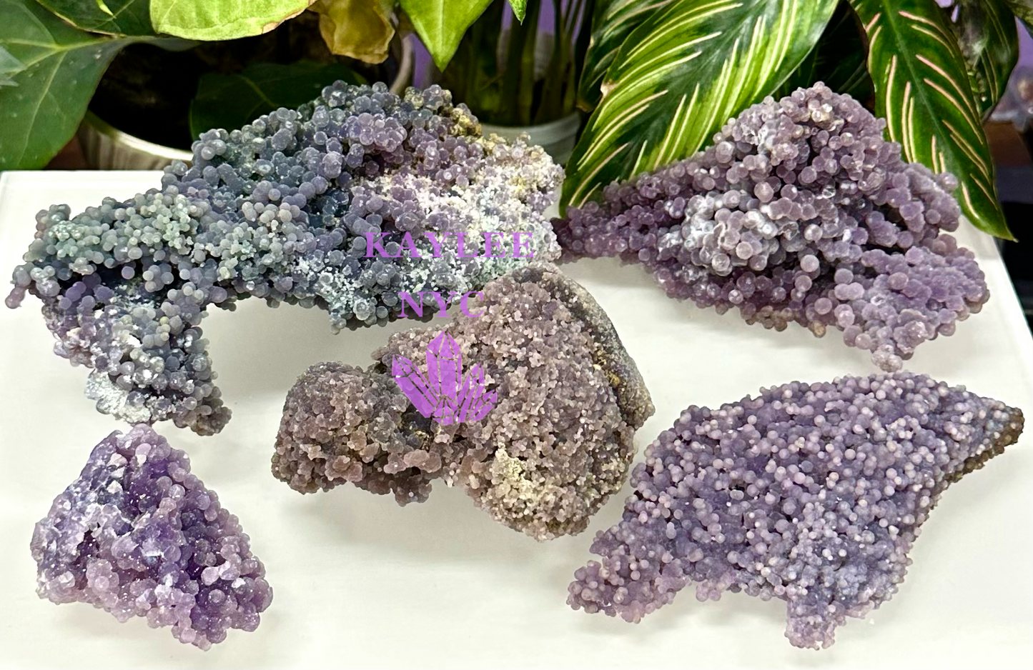 Wholesale Lot 3 lb Natural Grape Agate Raw Crystal