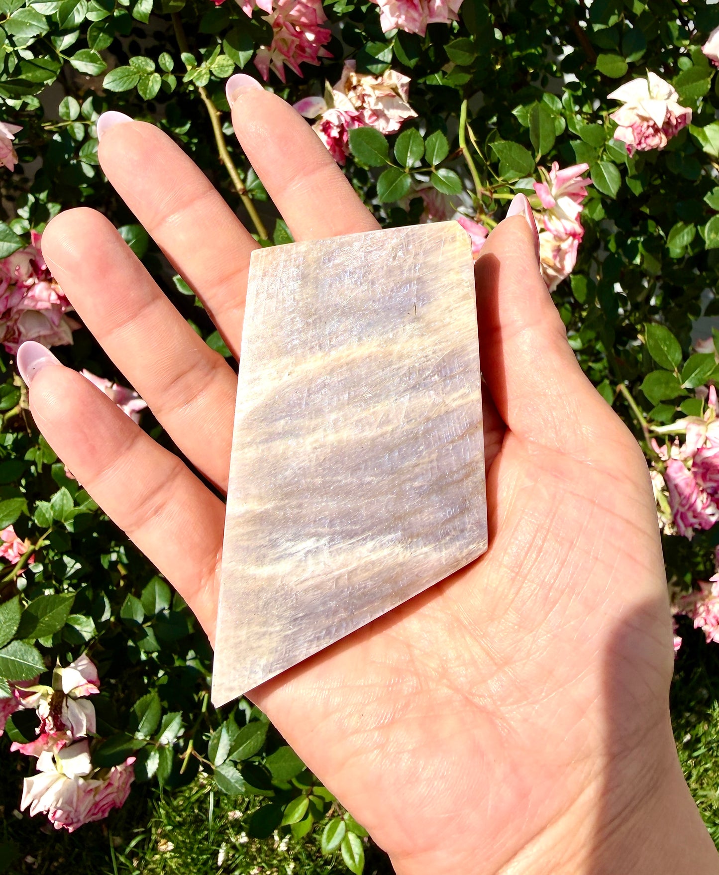 Wholesale Lot 2 lbs Natural Moonstone Slab Crystals healing energy