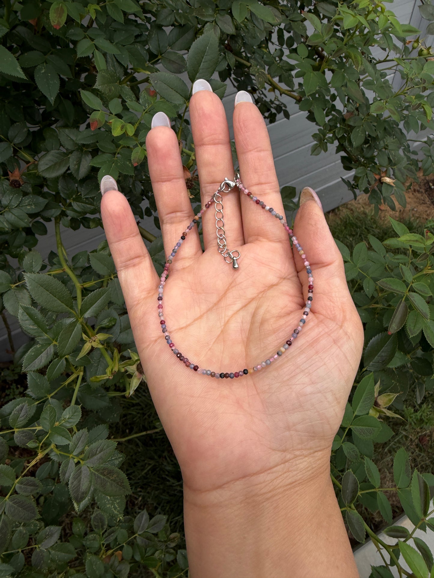 6 PCs 2mm Natural Rainbow Spinel Necklaces Crystals Healing Energy