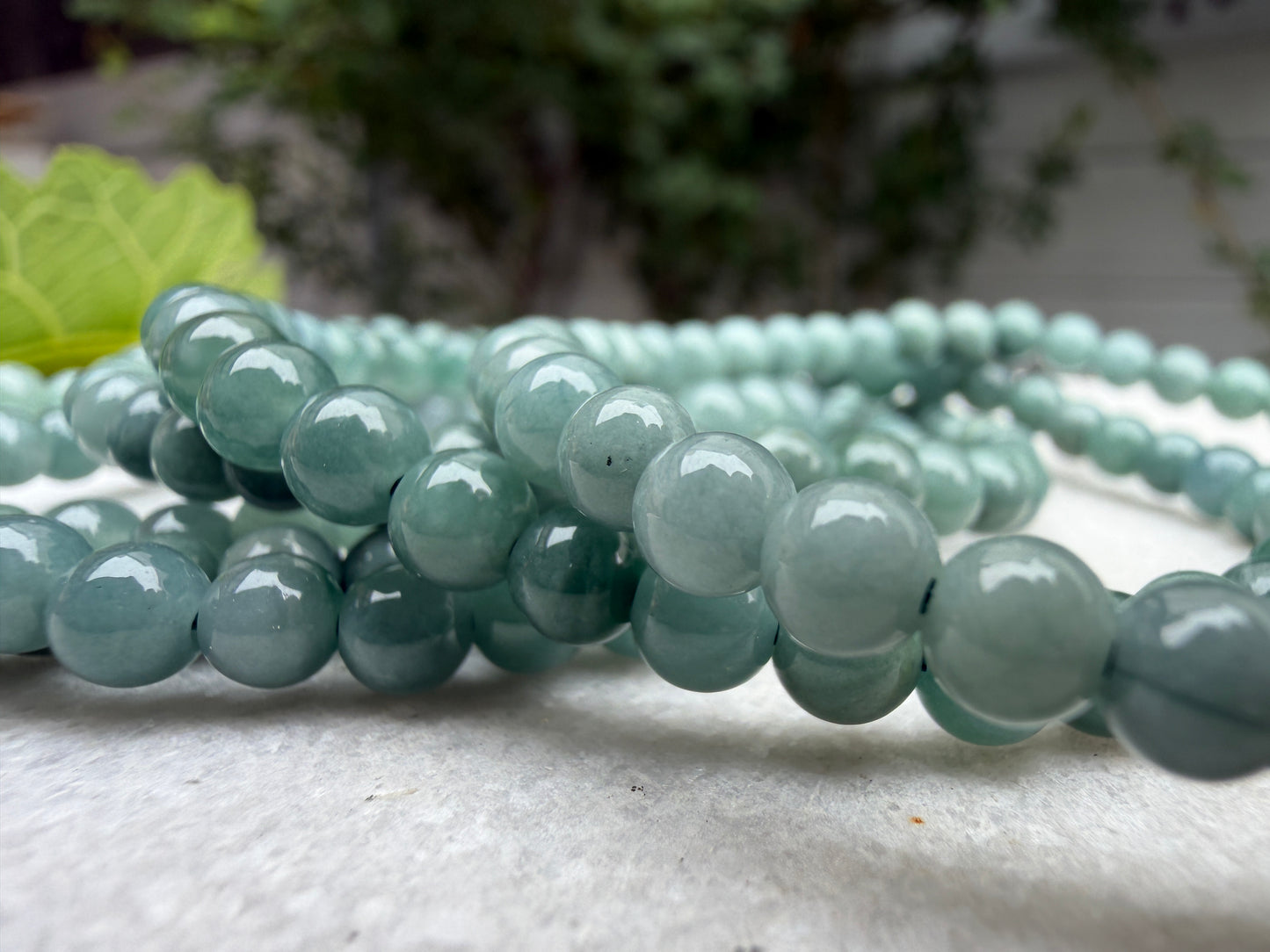 Wholesale Lot 6 Pcs Natural Guatemala Jade Stretch Bracelets – 4mm – 7.5”