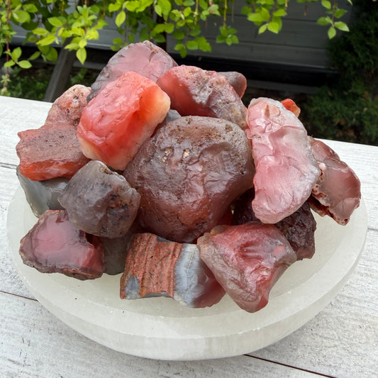 Wholesale Lot 2 Lb Red Agate Crystal Healing Energy Raw