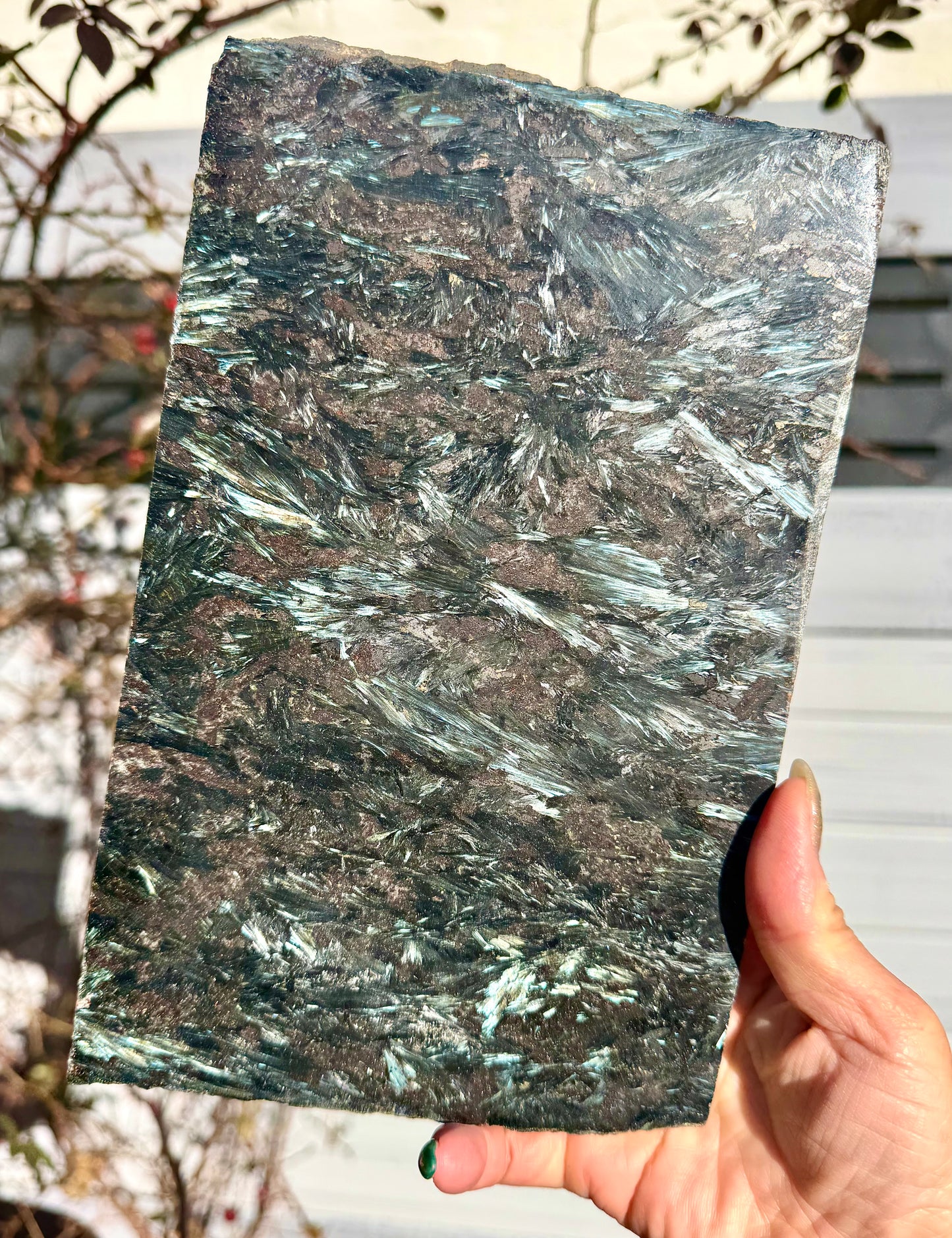 2 lbs Natural Astrophyllite / Arfvedsonite Slabs