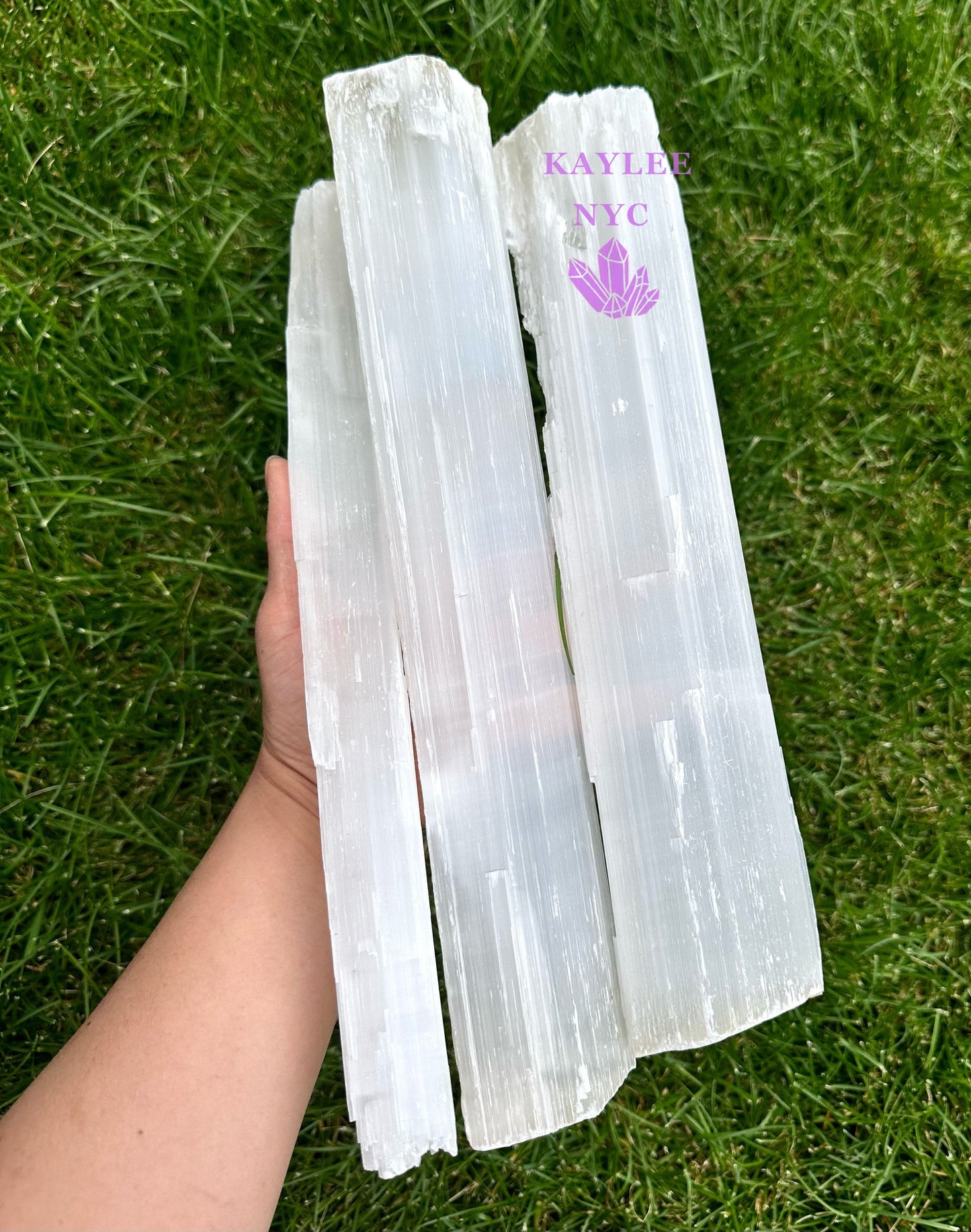 Wholesale Lot 3 pcs Natural Selenite Crystal Raw Nice Quality