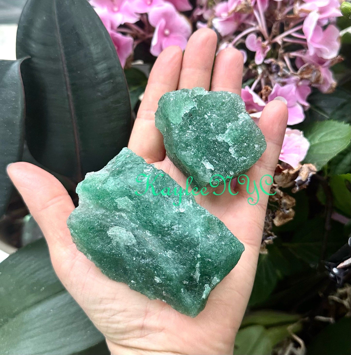 Wholesale Lot 2 lb Natural Green Strawberry Quartz Crystal Raw Nice Quality