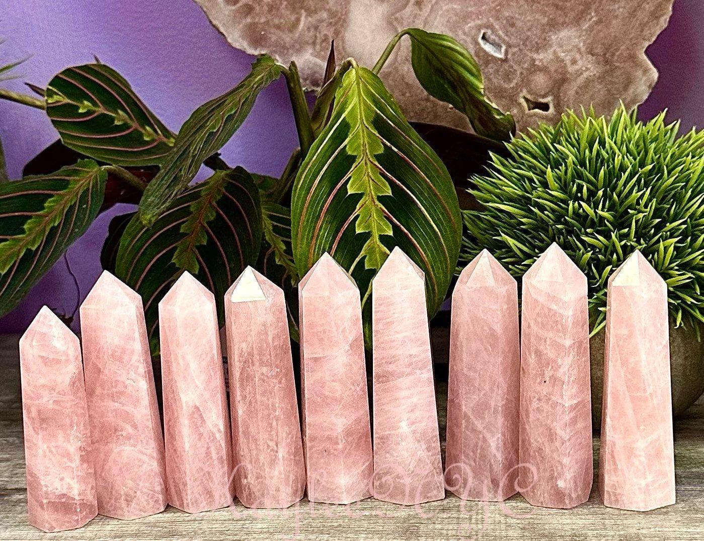 Wholesale Lot 2 Lb Natural Rose Quartz Obelisk Tower Point Crystal Healing